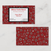 赤いバンダナの名刺 名刺 (正面/裏面)