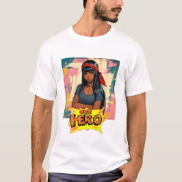 赤いバンダナの女性 ミュージックコンサート 私たちのヒーロー Tシャツ