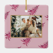 赤いパゴダのクリスマスツリー2 – 地球の平和 セラミックオーナメント (裏面)