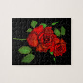 赤いパズルは上がりました ジグソーパズル (横)