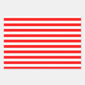 赤いパターンの折り返し紙シートセット ラッピングペーパーシート (正面)