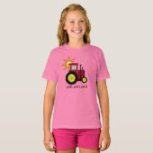 赤いパットのパットのトラクター Tシャツ (正面フル)