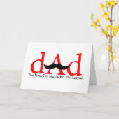 赤いパパの髭 カード (黄色い花)