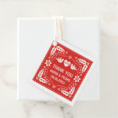 赤いパペル・ピカドは鳥結婚のフィエスタを愛する フェイバータグ (インサイチュ)