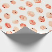 赤いパラダイスのリンゴの柄 ラッピングペーパー (角)