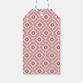 赤いパレスチナのタトレーズのオリジナルプリント ギフトタグ (裏面)