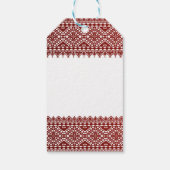 赤いパレスチナのタトレーズプリント ギフトタグ (裏面)