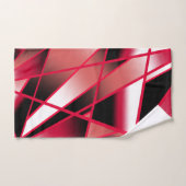 赤いパワー透視投影グラデーション塗り潰しアート バスタオルセット (ハンドタオル)