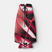 赤いパワー透視投影グラデーション塗り潰しアート ボトルクーラー (裏面)