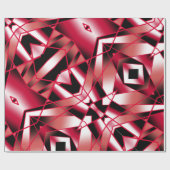 赤いパワー透視投影グラデーション塗り潰しアート ラッピングペーパー (フラット)