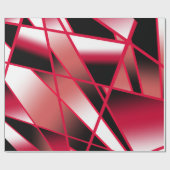 赤いパワー透視投影グラデーション塗り潰しアート ラッピングペーパー (フラット)
