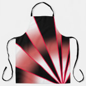 赤いパワー透視投影グラデーション塗り潰しスケッチ エプロン (正面)