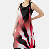 赤いパワー透視投影グラデーション塗り潰しスケッチ エプロン (インサイチュ)