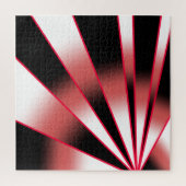 赤いパワー透視投影グラデーション塗り潰しスケッチ ジグソーパズル (縦)