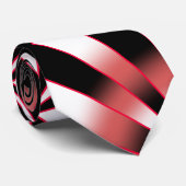 赤いパワー透視投影グラデーション塗り潰しスケッチ ネクタイ (ロール)