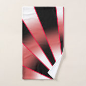 赤いパワー透視投影グラデーション塗り潰しスケッチ バスタオルセット (ハンドタオル)