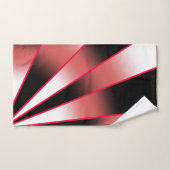 赤いパワー透視投影グラデーション塗り潰しスケッチ バスタオルセット (ハンドタオル)