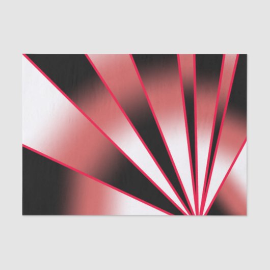 赤いパワー透視投影グラデーション塗り潰しスケッチ 薄葉紙 (正面)