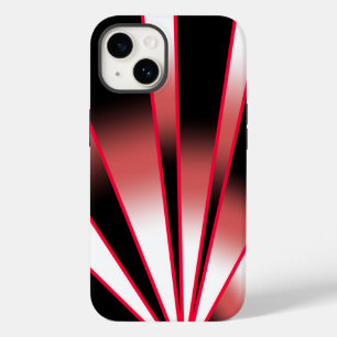 赤いパワー透視投影グラデーション塗り潰しスケッチ Case-Mate iPhone 14ケース