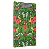 赤いパンジーと鳥と蝶 クリップボード (右)