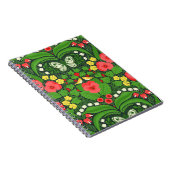 赤いパンジーと鳥と蝶 ノートブック (右側)