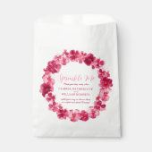 赤いパンジーの結婚水色の私の紙吹雪 フェイバーバッグ (正面)