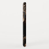 赤いパンダが木の幹からのぞいている Case-Mate iPhoneケース (裏面/右)