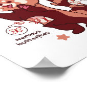 赤いパンダの動物愛好家 ポスター (角)