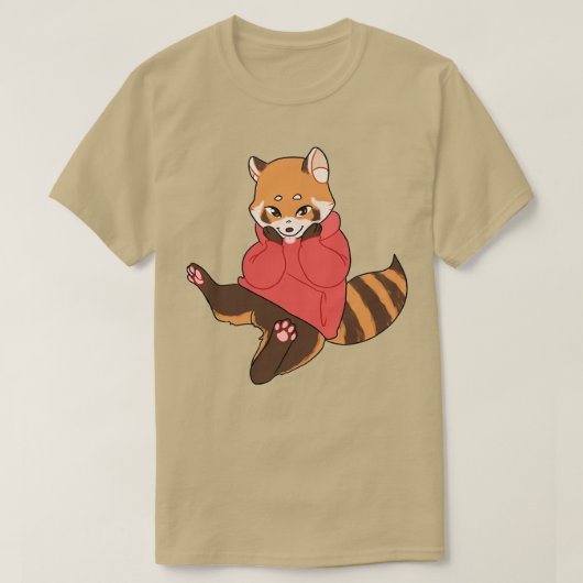 赤いパンダの卵 Tシャツ (デザイン正面)