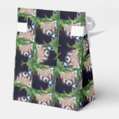 赤いパンダの模様 フェイバーボックス (裏面サイド)