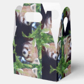 赤いパンダの模様 フェイバーボックス (オープン)