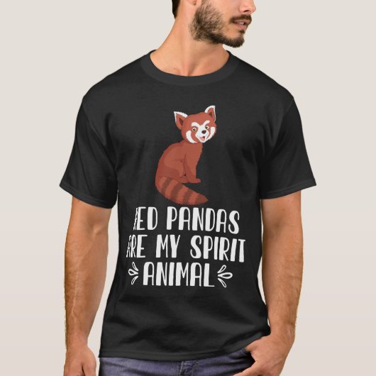 赤いパンダは私の霊獣だ Tシャツ (正面)