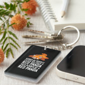 赤いパンダは、あなたがAになれないかぎり、常に自分自身である キーホルダー (正面右)