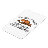 赤いパンダを乗り越える マグネット (左側)