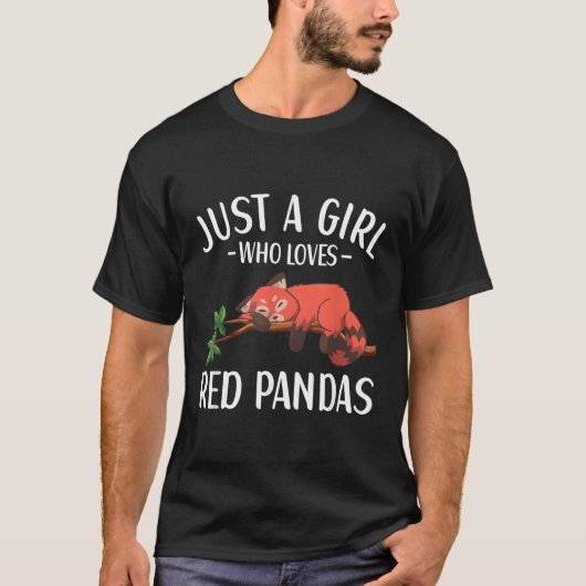 赤いパンダを愛する人 Tシャツ (正面)