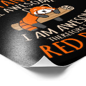 赤いパンダ素晴らしは可愛いペット動物パンダ愛好家 フォトプリント            (角)