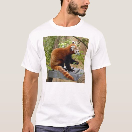 赤いパンダ037のTシャツ Tシャツ (正面)