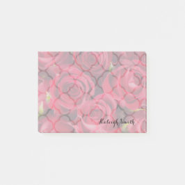 赤いパーソナライズされたバラがItノートを投稿 ポストイット