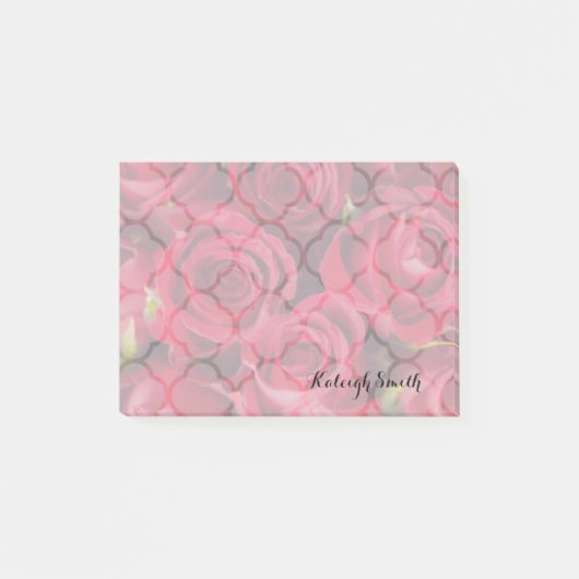 赤いパーソナライズされたバラがItノートを投稿 ポストイット (正面)