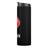 赤いパーソナライズされたボクシンググローブ付き熱タンブラー タンブラー (回転右)