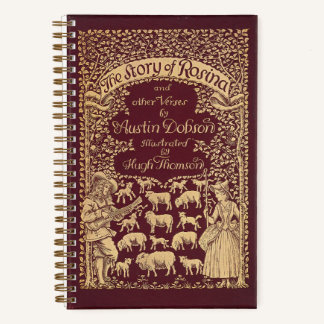 赤いパーソナライズされた本ビクトリアン誌点々のある誌 ノートブック