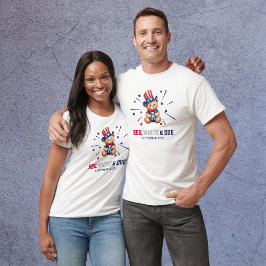 赤いパーソナライズされた白と期待される親 Tシャツ