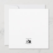 赤いパーソナライズされた結婚式招待状 招待状 (裏面)