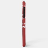 赤いパーソナライズされたiPhoneケースのクリスマスライト Case-Mate iPhoneケース (裏面/左)