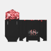 赤いパーティースパークルズ18誕生日の賛成 フェイバーボックス (折り畳みなし)