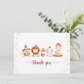 赤いパーティー帽子 サンキューカード (スタンド正面)