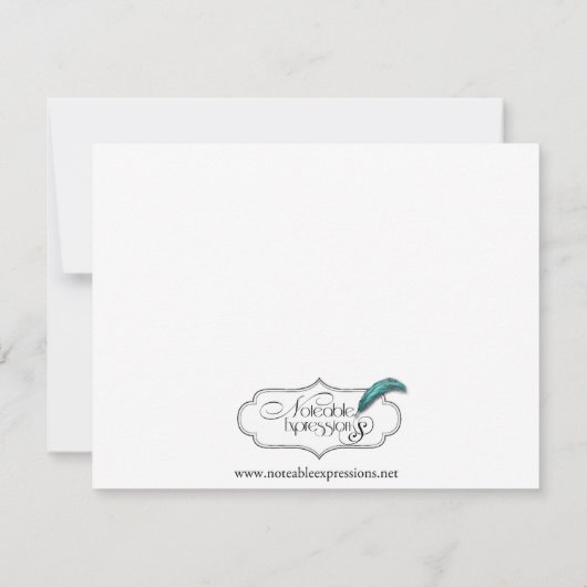 赤いヒトデおよび銀の珊瑚の応答カード 出欠カード (裏面)