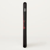 赤いヒビ割れたドクロ Case-Mate iPhoneケース (裏面/左)