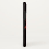 赤いヒビ割れたドクロ Case-Mate iPhoneケース (裏面/右)