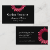 赤いヒマワリ 名刺 (正面/裏面)